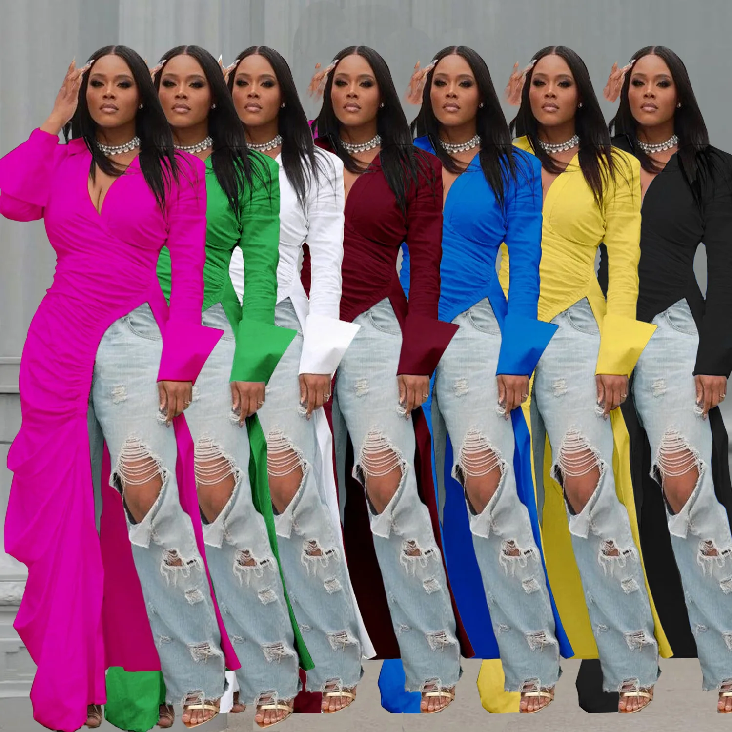 

Соблазнительные платья, женские вечерние обтягивающие однотонные нестандартные элегантные модные комбинированные Платья-макси с боковым подолом, оптовая продажа, Прямая поставка