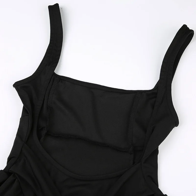 Vestido Bandage sin espalda para mujer, con lazo, pliegues, elegante, de cintura alta, para chicas atractivas, vestido sexy de calle con cordones 2025.
