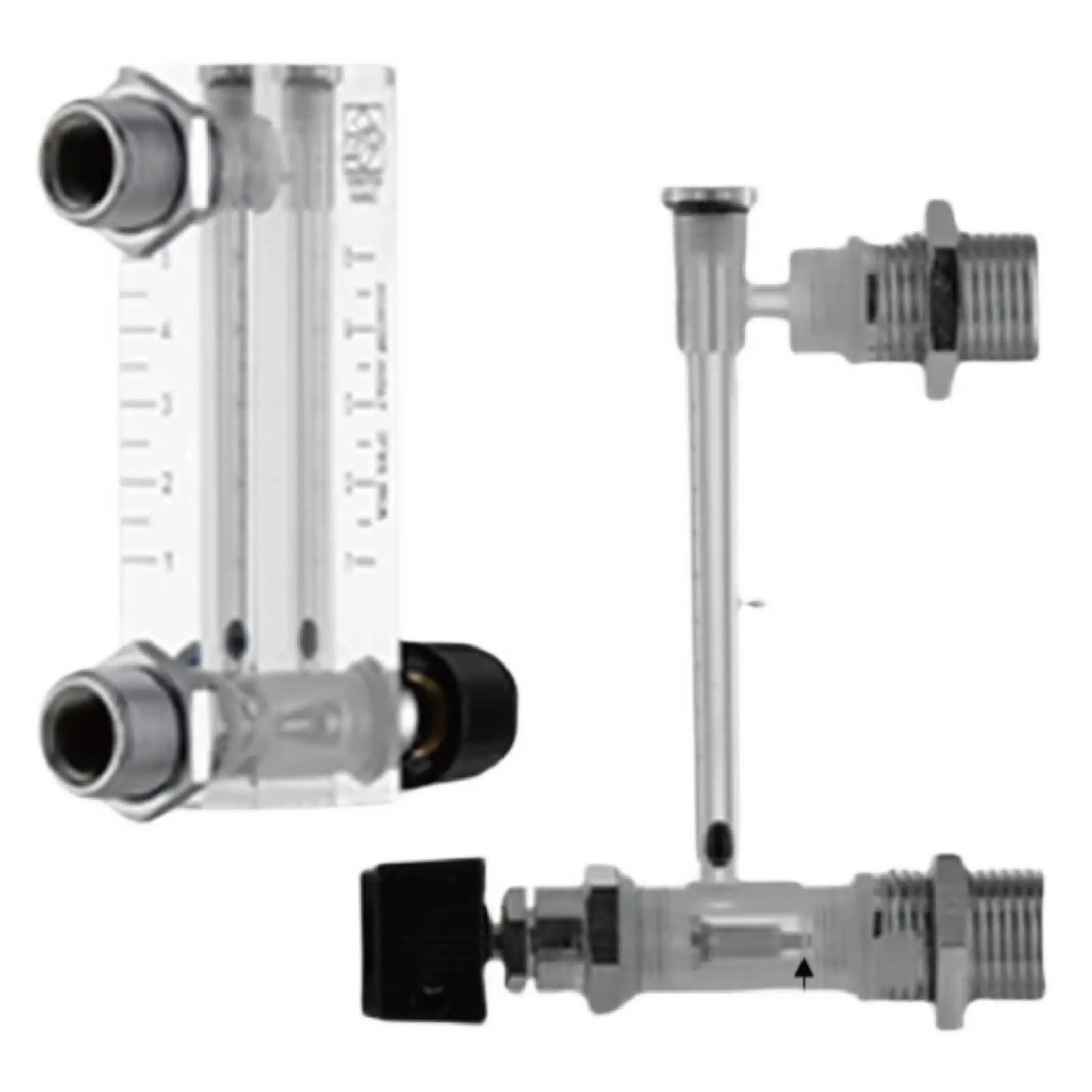 LZM-6T plexiglass float flow meter panel mount low flow gas rotameter industrial acrylic air variable area meter water flow meter digital turbine flow meter turbine flow meter