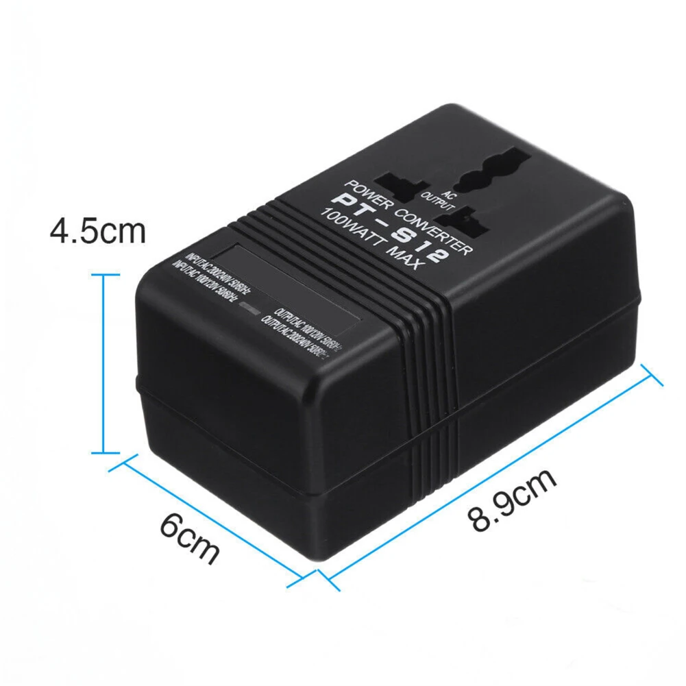 100w Dual Voltage Transformer Portable Lightweight 110/120v To 220/240v Step-up Down Power Converter voltage converter,power transformer