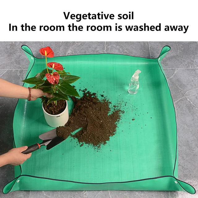 66/75/100 Cm -Es Ültetési Szőnyeg Kertészkedés Ismétlő Pad Összecsukható Kerti Növényi Pot Pe Vízálló Transzplantáló Szőnyegek - Image 4