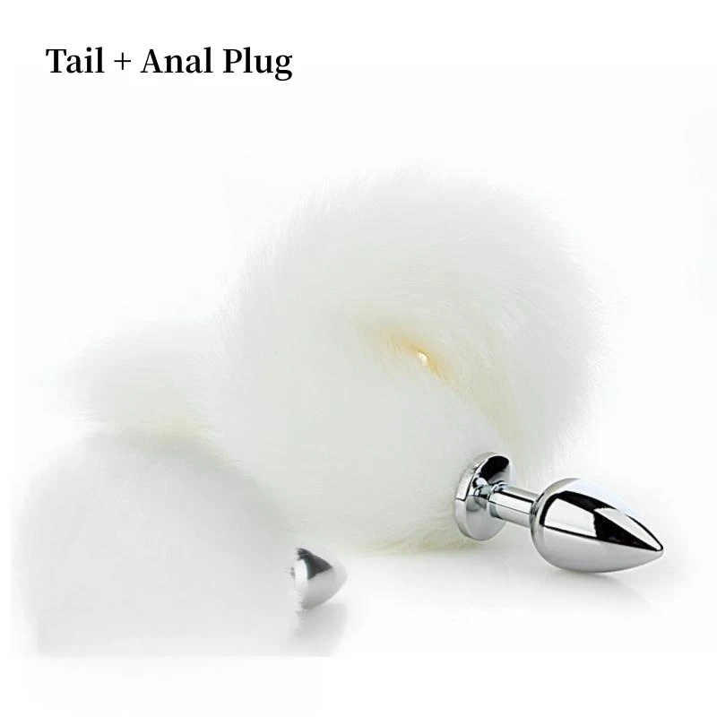 BDSM Faux Fox Tail Anal Plug with Removable Smooth Butt Plug for Men Women Role-playing Adult Games Sex Toys — view 2