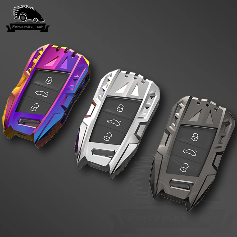 

Zinc Alloy Car Remote Key Case Cover Shell For VW Volkswagen Passat B8 Magotan For Skoda Kodiaq Superb A7 Smart Keyless