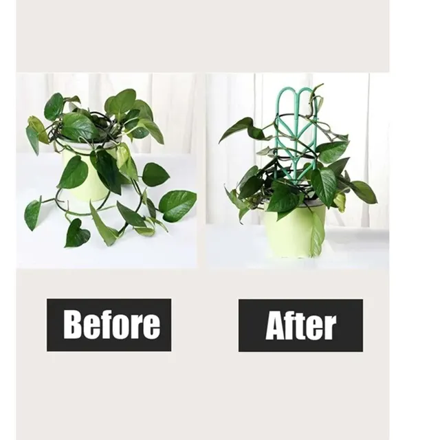 3 Dcs Zöld Műanyag Keret A Mászó Növényekhez Szőlőmászó Növényi Tartó Beltéri Virágnövény Zárójel - Image 6