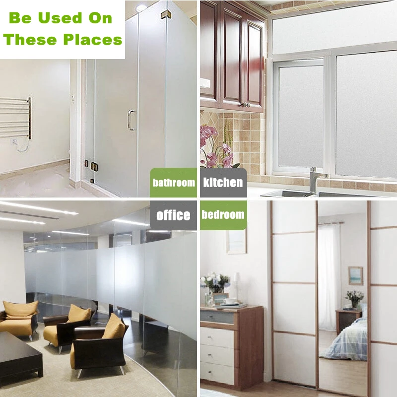 Window Film Wide 45/55 Cm Matte Stained Glass Decorative Window Sticker Privacy Protection Frosted Self Adhesive Film Decals window film window privacy film window sticker