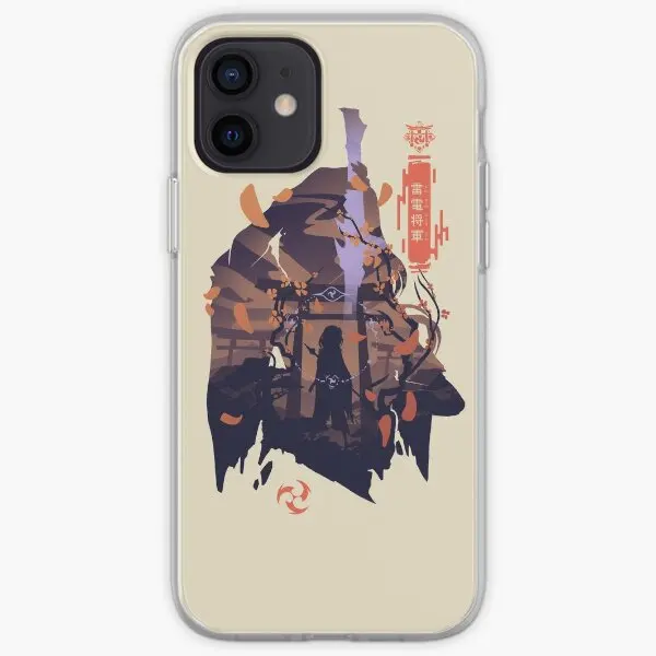 Raiden Shogun Genshin Impact Custodia Da Iphone A Telefono Personalizzabile Per Iphone X Xs Xr Max 6 6S 7 8 Plus 11 12 13 14 Pro Max Mini