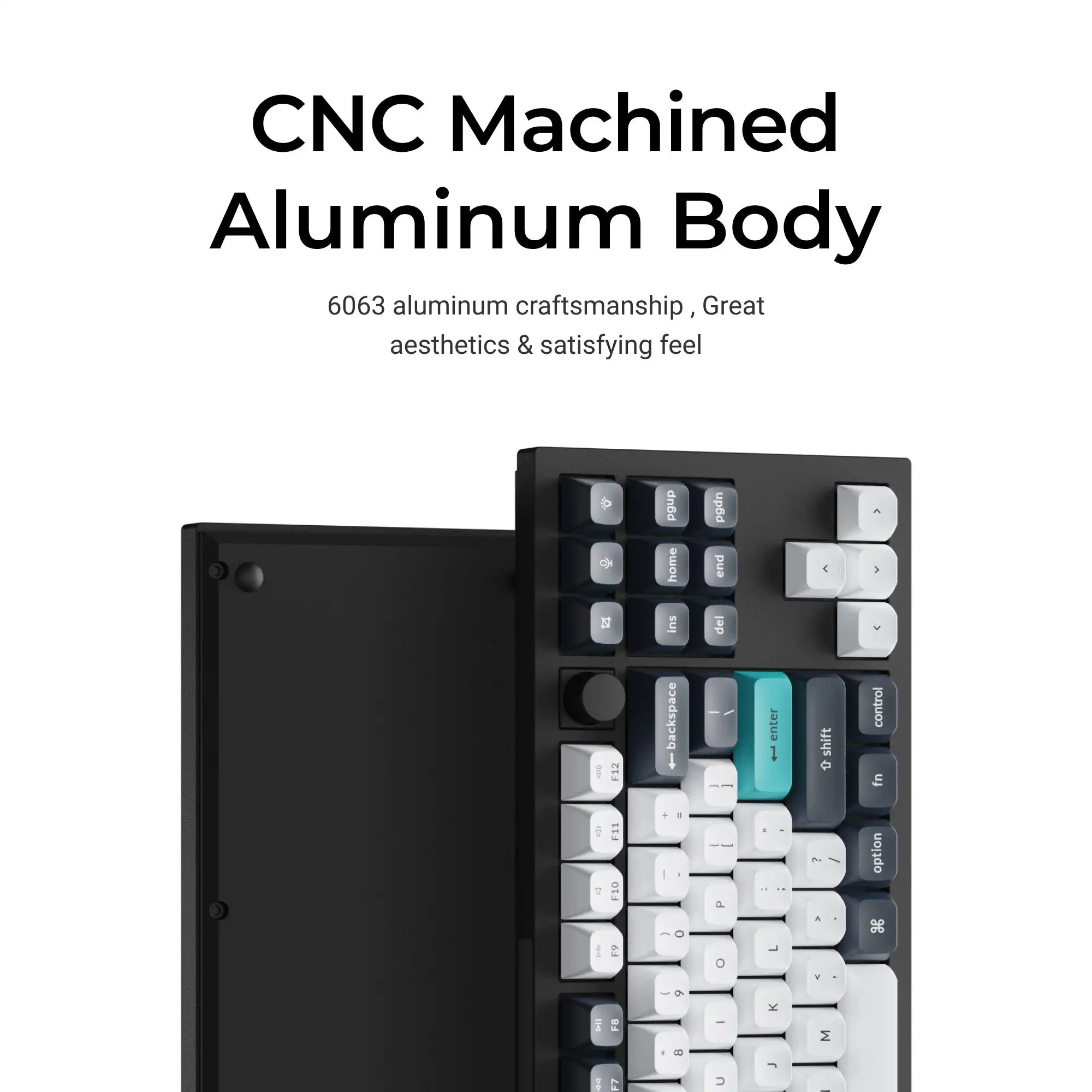 Keychron Q3 Max QMK/VIA 무선 맞춤형 기계식 키보드, 맥 윈도우 리눅스 게이트론 주피터 스위치용
