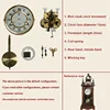 Superior F Type 31 Day Grandfather Clock Mechanical Movement DIY Clockwork Clock Accessories Full Set Winding Upright Metal Cloc 6