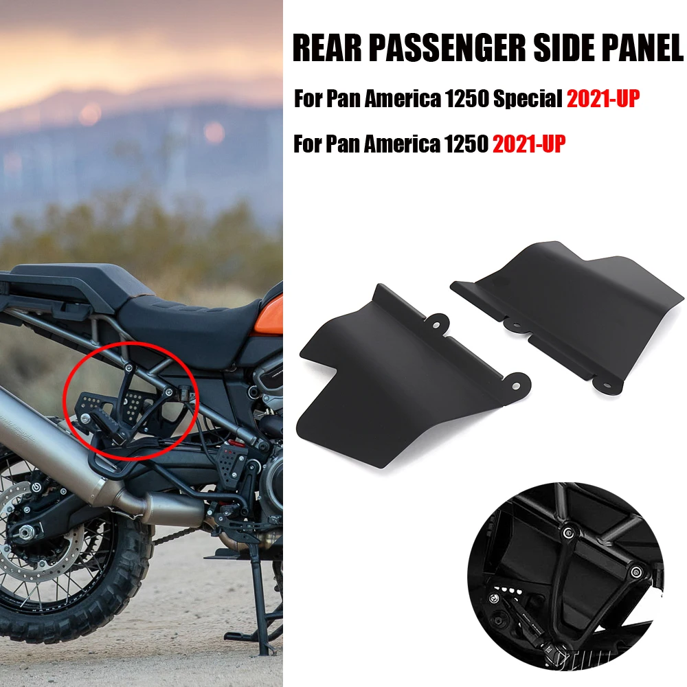 

New Motorcycle Rear Passenger Splash Side Plate PA 1250 1250S Rear Wheel Fender Muffler For Pan America 1250 S Special 2021 2022