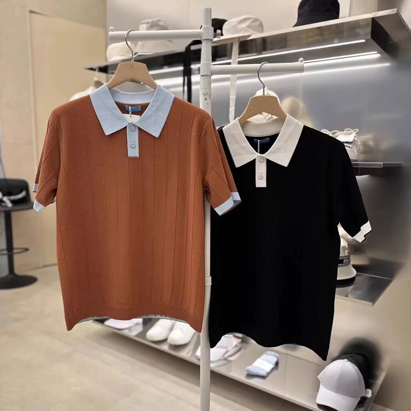 

Летняя новая Оригинальная одежда для гольфа 24, мужской повседневный универсальный топ с коротким рукавом и воротником-поло