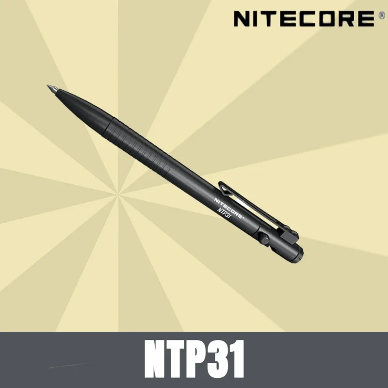 

Тактическая Ручка NITECORE NTP31, двунаправленный болт с ЧПУ для самообороны, тактическое разрыв стекла с вольфрамовой стальной головкой