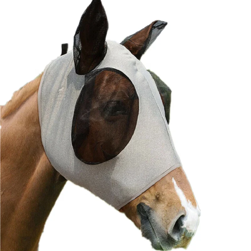 Factory New Products Anti-sunlight Anti-mosquito Breathable Equestrian Products Horse Face Mask