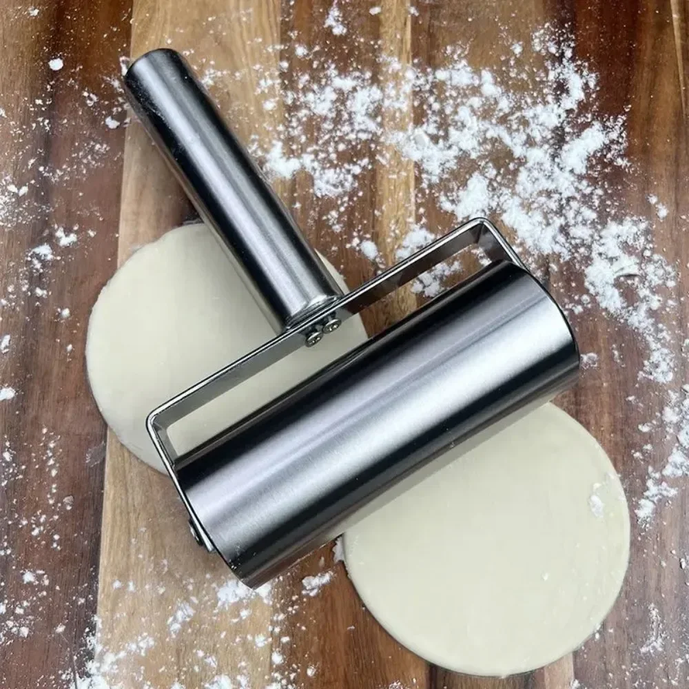 Stainless Steel Dough Roller Two-sided kitchen Nonstick Rolling Pin Home Baking Tools For Fondant Pie Crust Cookie Pastry Pizza