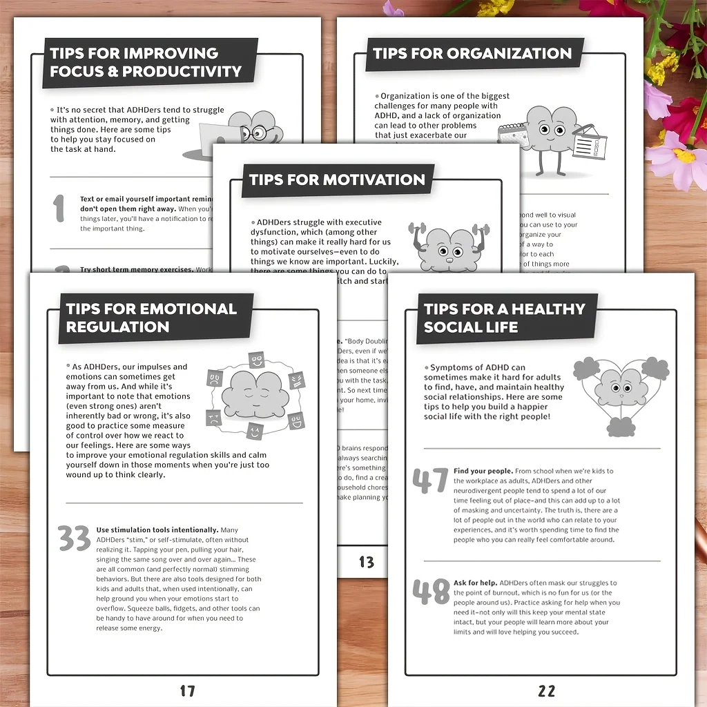 3 in 1 ADHD Workbook: Master Focus Time Management Anxiety with 101 Tips Techniques Strategies 3
