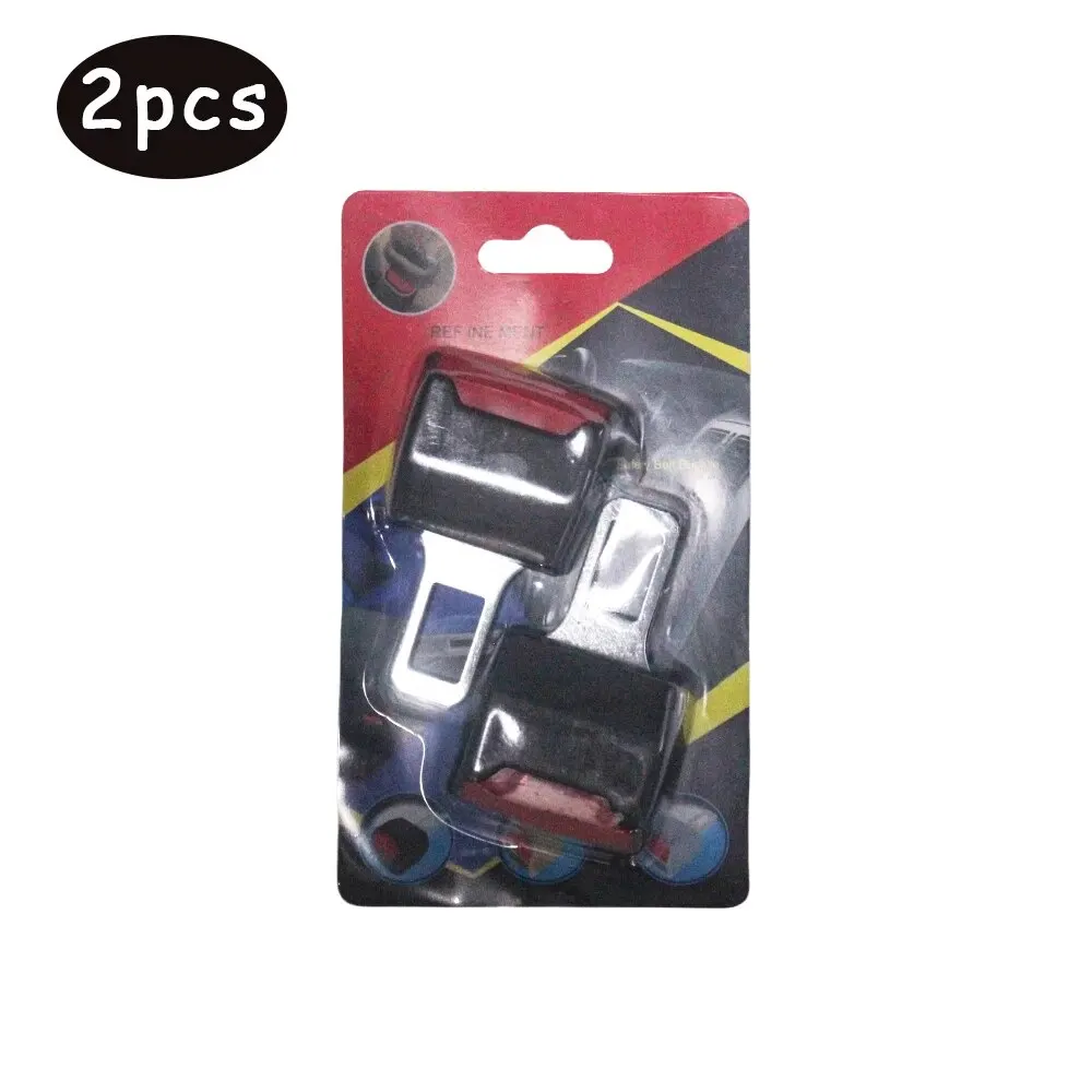 Seat Belt Extender 2 PCS Car Seat Belt Clip Extender Safety Seatbelt Lock Buckle Plug Thick Insert Socket Extender Safety Buckle