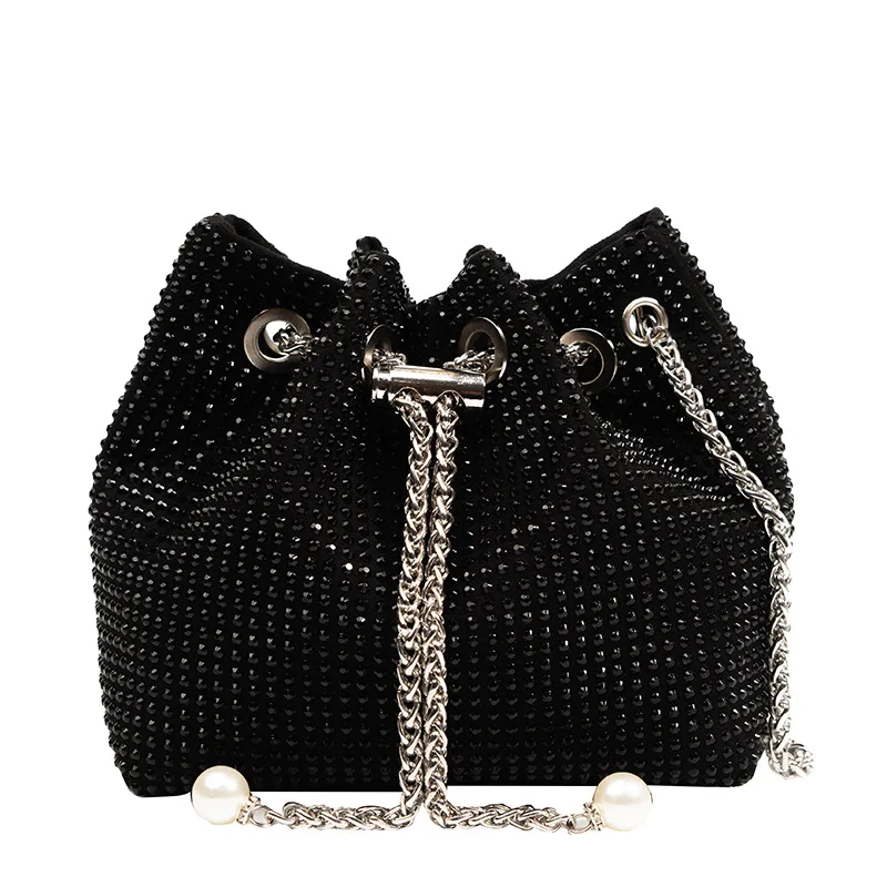 Rhinestone Ladies Handbags Transparent Makaron Chain Small Purses Fashion  Personality PVC Clear Jelly Bags Ladies Shoulder Bags - AliExpress