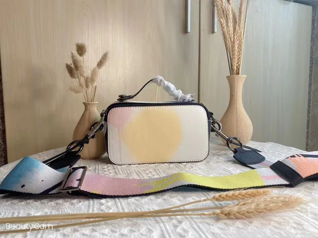 Ophlid Bee Purse Camera Crossbody Bags for Women Trendy Small Snapshot Bag  Wide Strap Leather Shoulder Clutch Handbags Black: Handbags