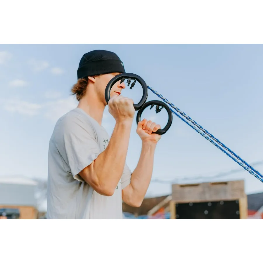 Braided Band Light/Medium Resistance, Increases Durability and Safety, Supports Multiple Grips, Increases Muscle Activation by 3