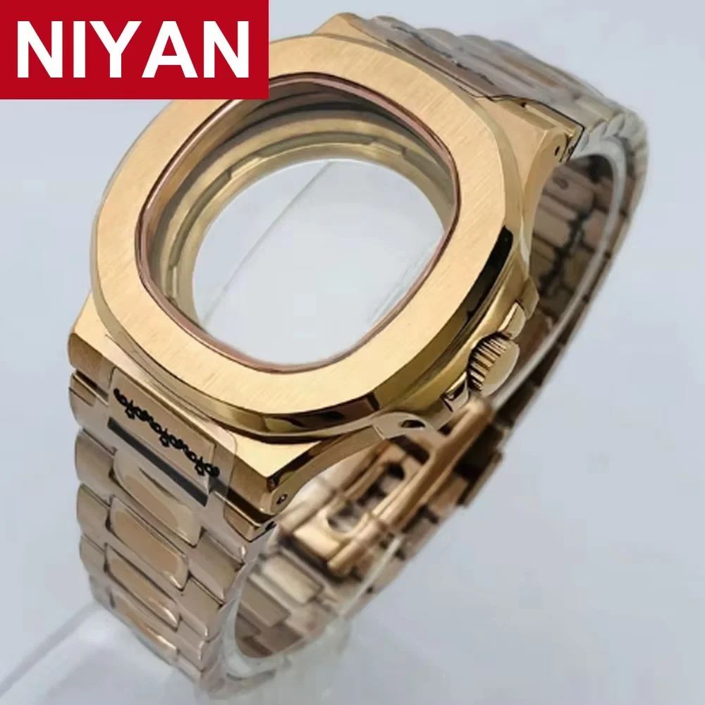 Elevated 43mm Sapphire Glass Steel Case for Premium Watch Crafting