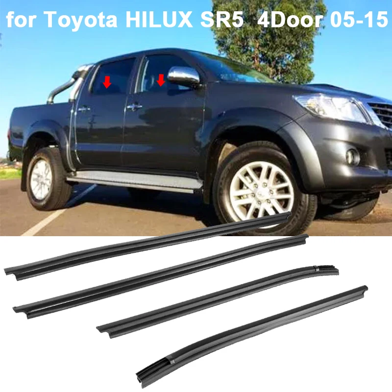 Striscia Sigillante Per Finestrini Laterali Dell'Auto Guarnizione Per Porte E Finestre Guarnizione Antipioggia Per Toyota Hilux Sr5 4 Porte 2005-2015