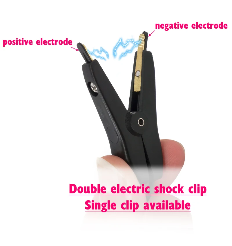BDSM Bondage Electro Shock Nipple Sucker Clamp Clit/Labia Clip E-stim Sex Nipple Paste Pad Breast Stimulate Massage Woman SM Toy electro sex toys electric sex toys