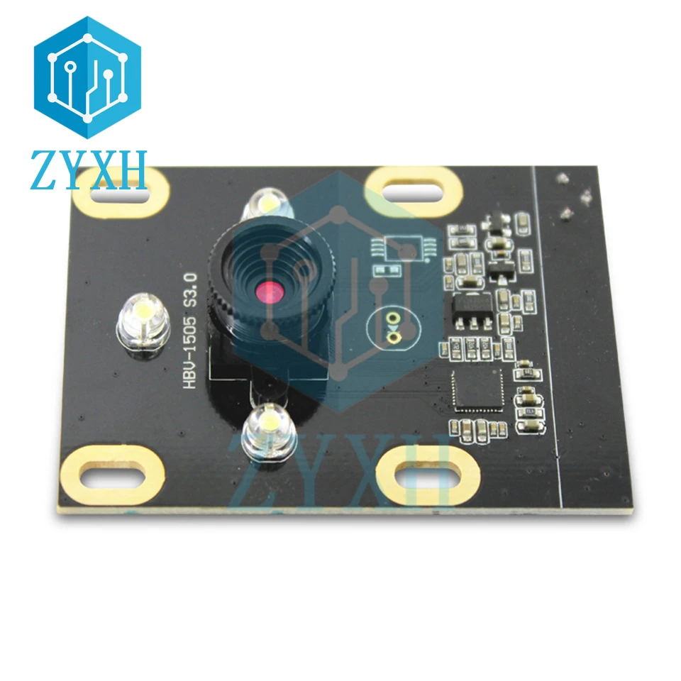 

OV7725 USB Camera Module 55 Degree 0.3MP MJPG/YUY2 Adjustable Manual Focus Free Drive For Windows/Linux/MAC