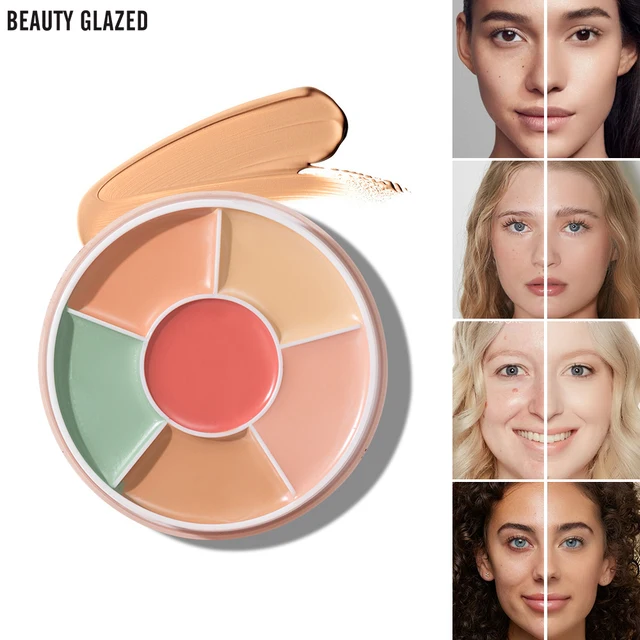 Crème anti-cernes BEAUTY GLAZED, 3 couleurs, Correction de couleur, longue tenue, couverture complète, imperméable, éclaircissante pour l'acné et les cernes 1