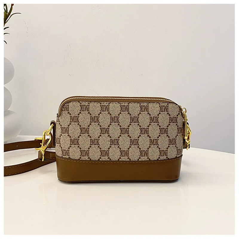 Women's Luxury Handbag New European and American Retro Printed Small Square Bag Versatile Crossbody Shoulder Bag Trendy