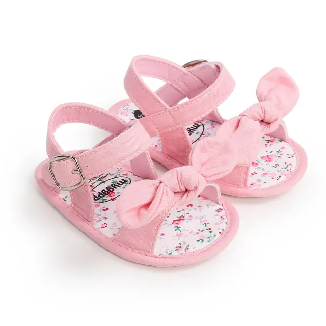 Summer Infant Baby Girls Sandals Cute Toddler Shoes Big Bow Princess Casual Single Shoes Baby Girls Shoes B1-0.044