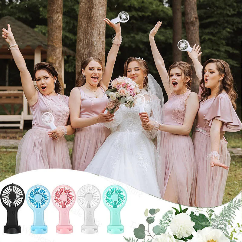 12-100 Pcs Mini Handheld Fan Bulk Wedding Fan USB Charging Portable Fan Party Favors Gift for Guests Bridal Shower Wedding Gifts 3