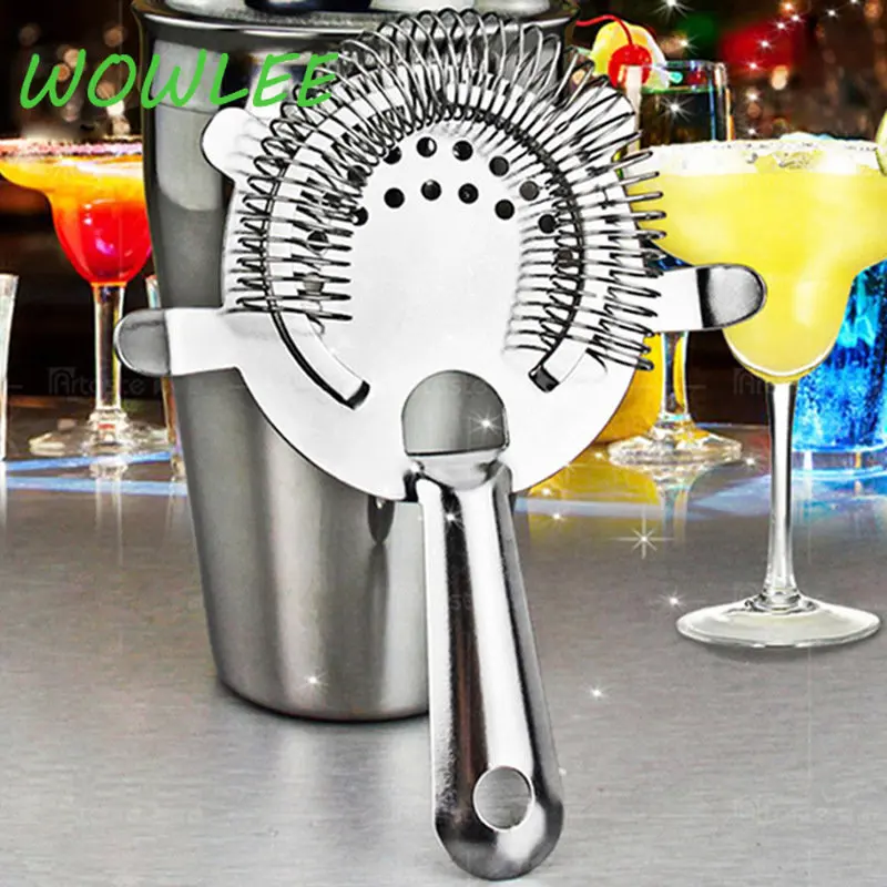 

Stainless Steel Martini Cocktail Strainer Shaker Wine Cup Ice Filter Strainer Bar Accessories Bar Tools Gadgets