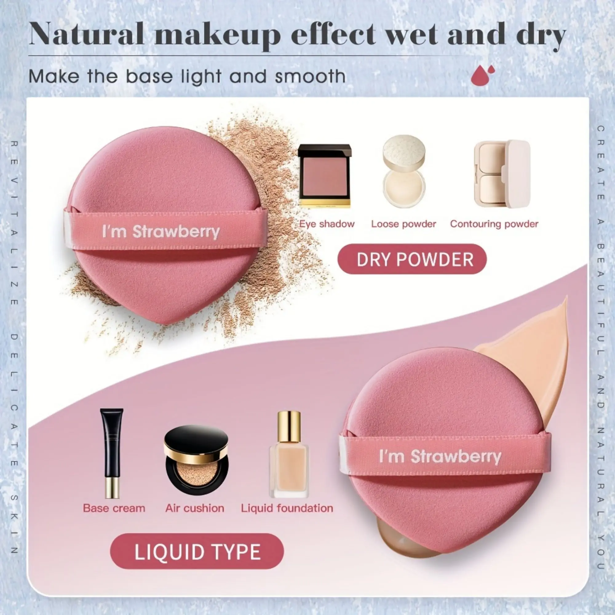 10 Pcs Air Cushion Powder Puff Makeup Sponge Wet And Dry Use Ultra Soft Facial Makeup Tool 6