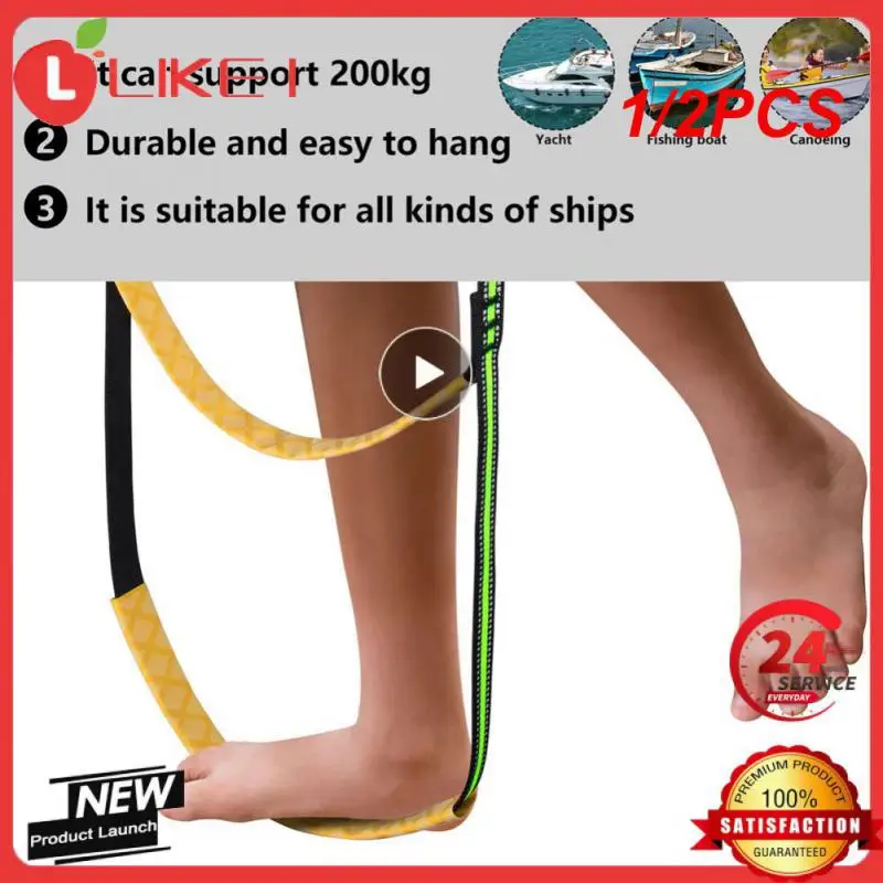 

1/2PCS Portable 3 Step Hose Boat Ladder Assist Boarding Rope Ladder Wakeboard Yacht Equipment fit for Yacht Kayak Motorboat