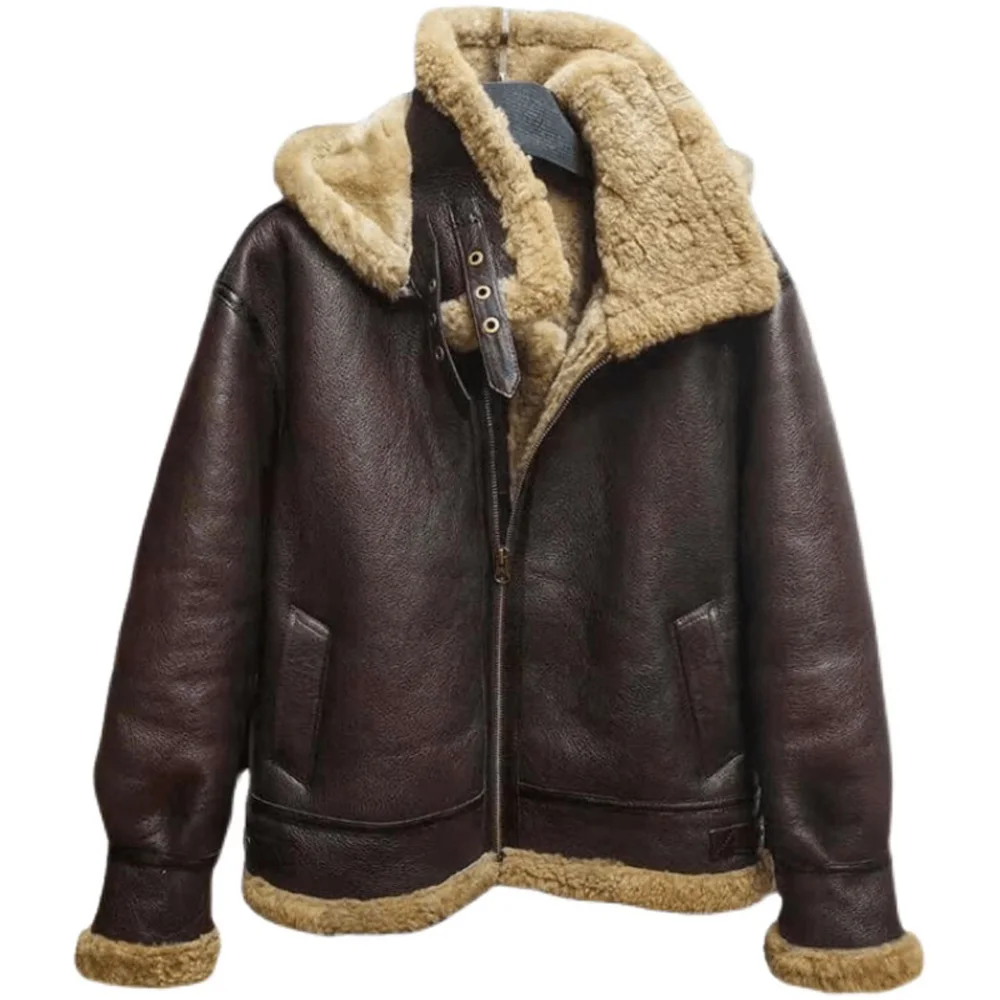 Russian Winter Thick Jacket Men | Russian Winter Men Leather Coat ...