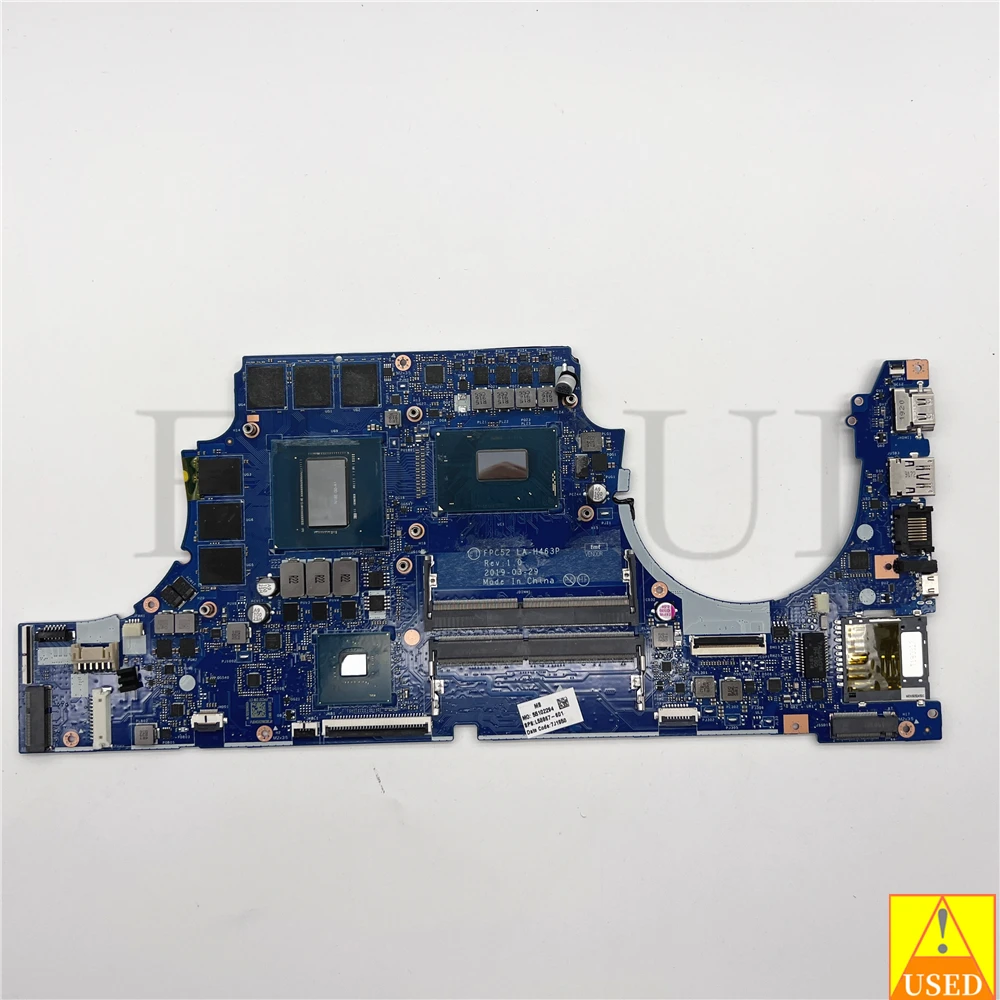 

USED Laptop Motherboard L58867-601 LA-H463P For HP 15-DK with i7-9750 GTX 1660Ti 6GB GPU Tested 100% work