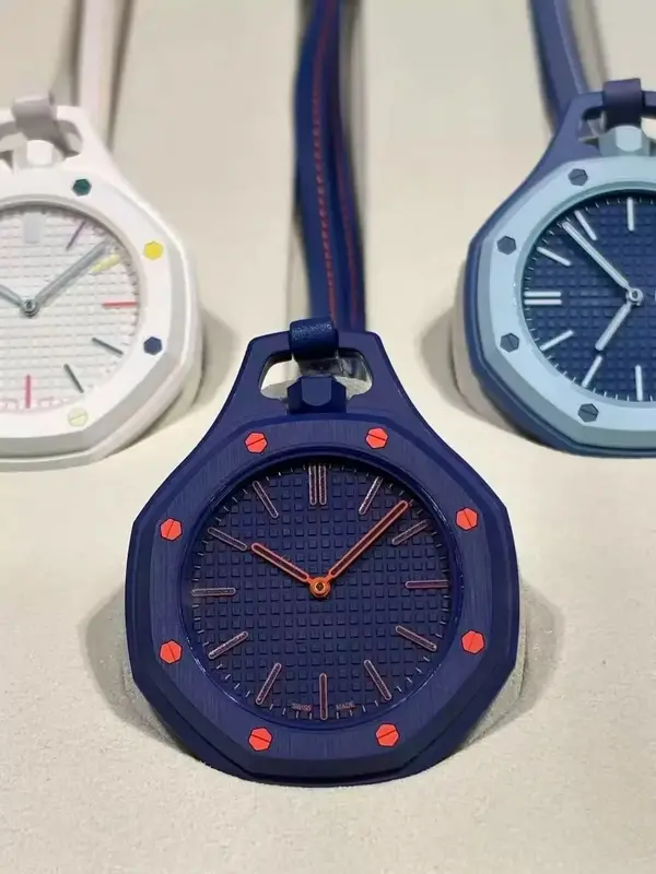 26 Years Old New Pocket Watch Octagonal Pop Style Neck Quartz Movement Candy Color Quartz Watch Color - Image 12