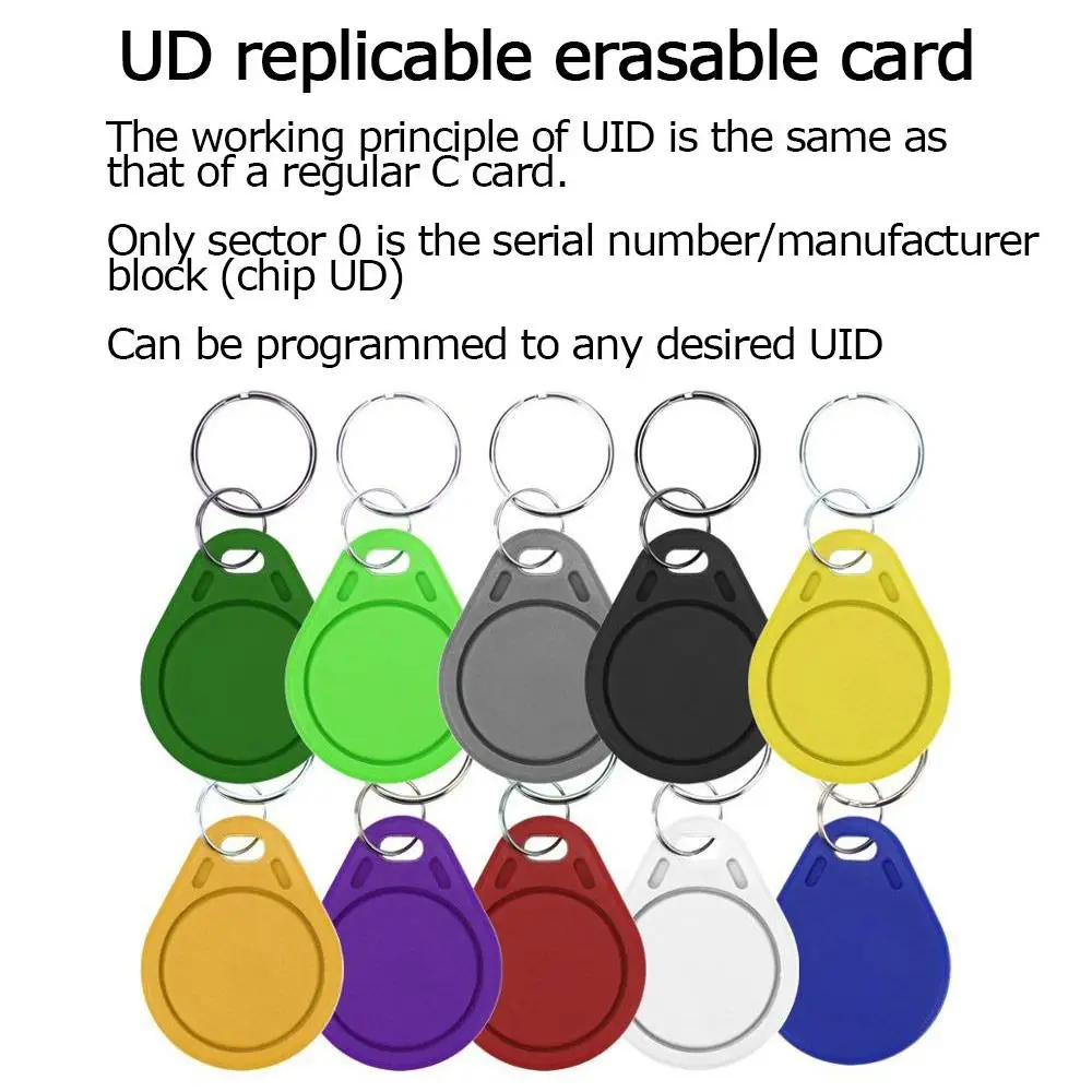 10pcs Rewritable Token RFID Clone Card NFC Tag Key Card Access Control Key