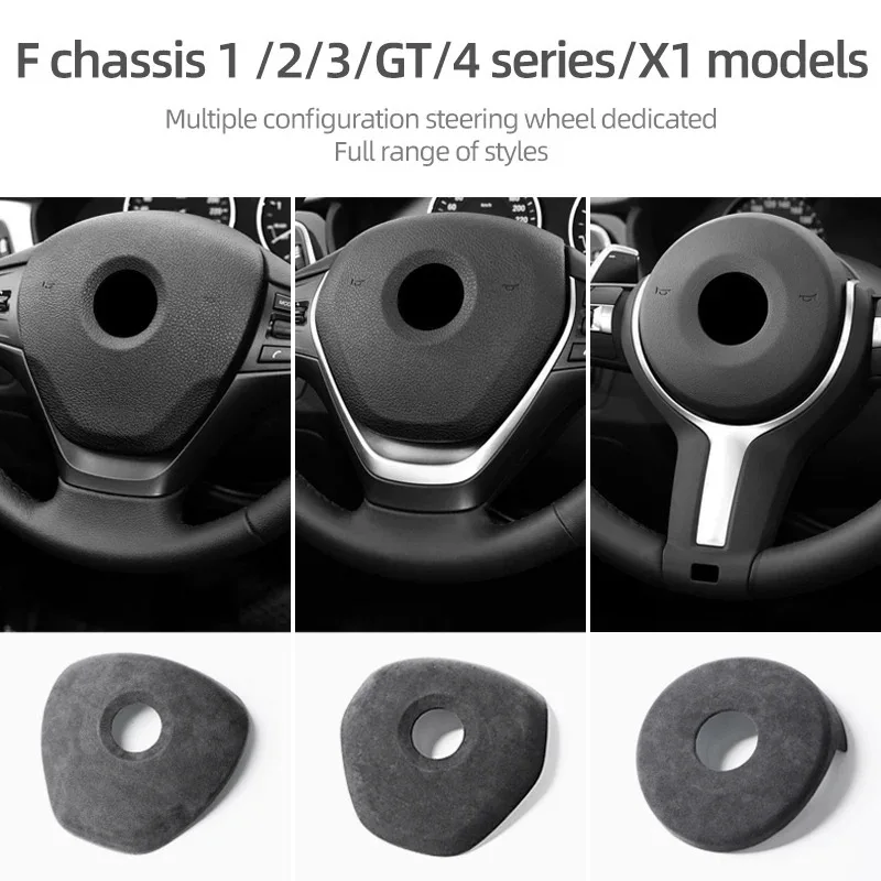 알칸타라 랩 스티어링 휠 커버 트림, 자동차 인테리어 튜닝 액세서리, BMW F20 F30 G20 G30 F31 F32 F36 F40 F34 F48
