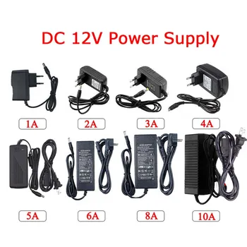 หม้อแปลงกระแสไฟฟ้าไฟสลับ110V ~ 220V เป็น DC 12V แหล่งจ่ายไฟสลับ1A 2A 3A 5A 6A 8A อะแดปเตอร์10A สำหรับกล้องไฟ LED 1
