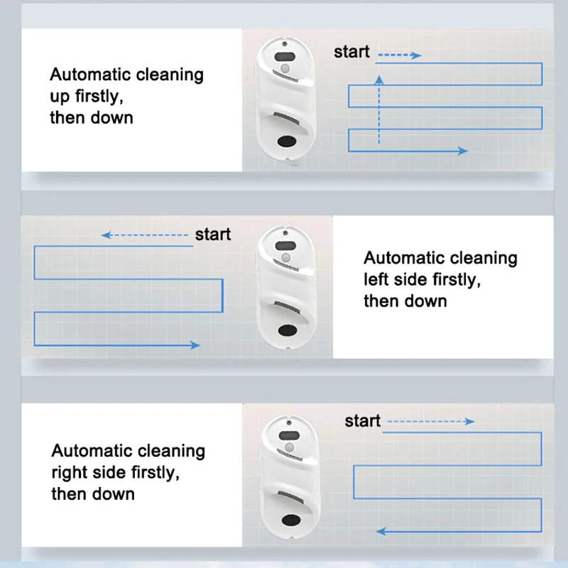 Household Window Cleaner Robot Automatic Water Spray Electric Glass Limpiacristales Remote Control,Smart Home Glass Wall Washing 5