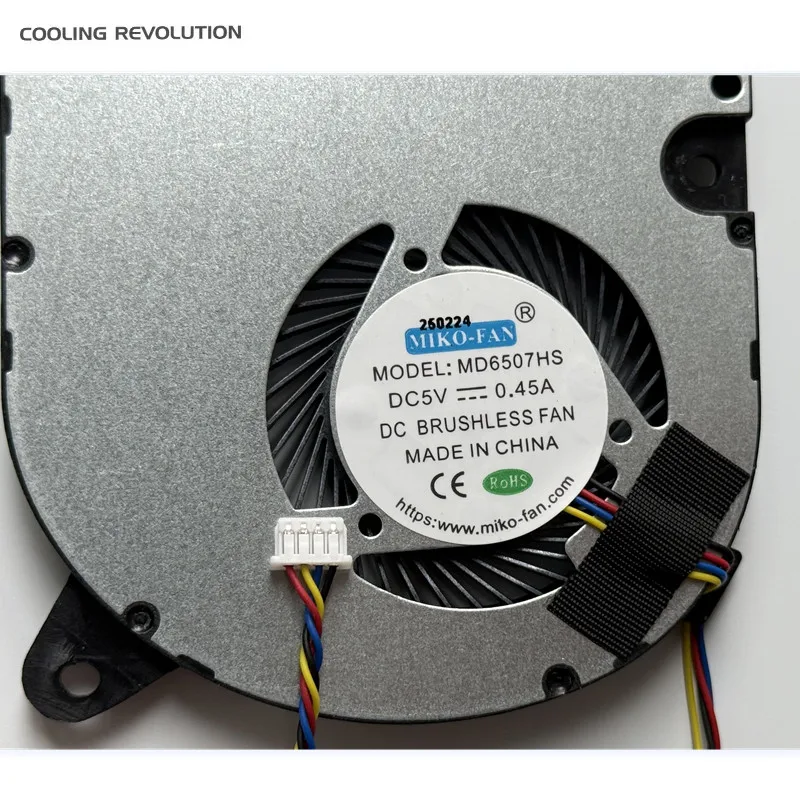 New Original Laptop CPU Cooling Fan For MIKO MODEL: MD6507HS DC5V
