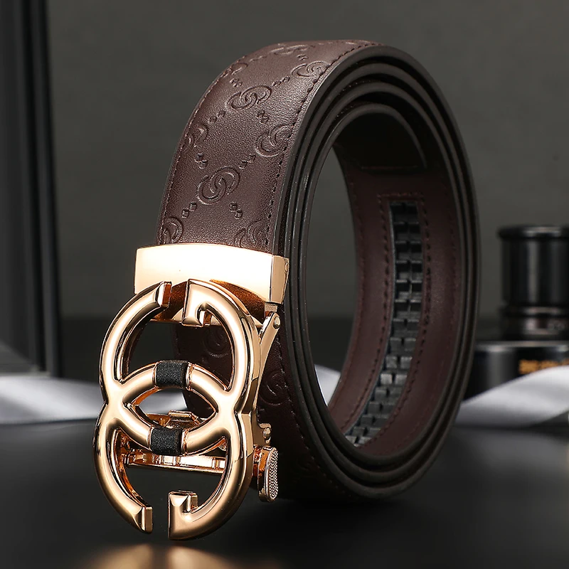 New Leather Belt Men Luxury Brand Designer fashion famous Belts for Women Jeans Strap Male Metal Automatic g Buckle  belt