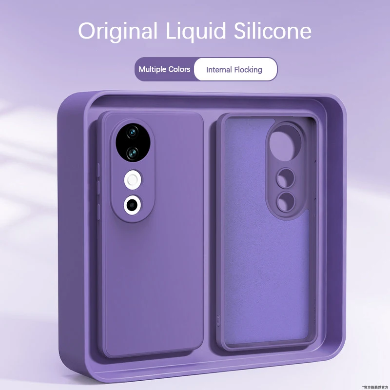 Luxury High-Quality Liquid Silicone Phone Case - Original Soft Bumper Cover