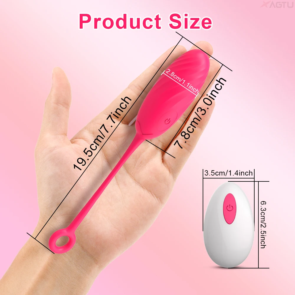 Vibromasseur point G télécommandé pour femme, œuf d'amour, stimulateur de Clitoris sans fil, produits vibrants, jouets sexuels pour adultes_voghion.com