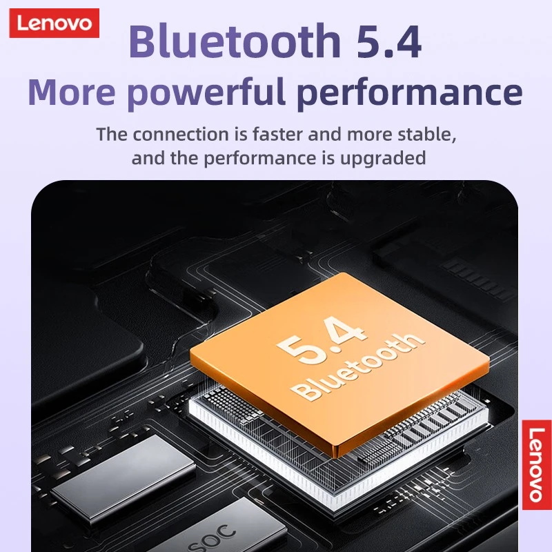 Lenovo Wireless Bluetooth 5.4 Earphones TWS Panoramic