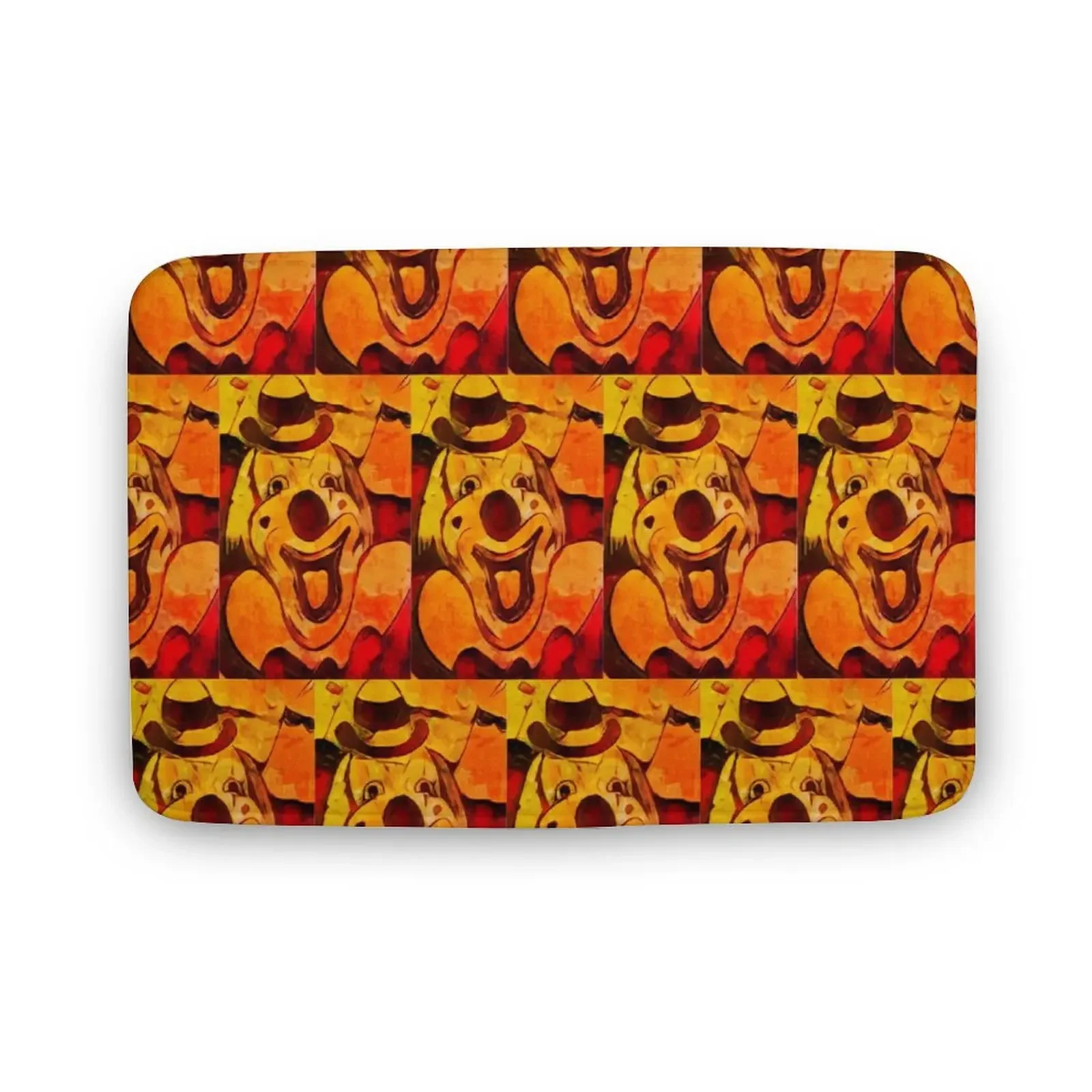Orange Clown carpet Polyester carpet non-slip floor mat, doormat, bedroom, kitchen, bathroom decoration