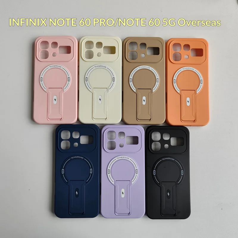 Magnetic Kickstand Shockproof Matte Phone Case with Bracket Holder