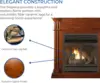 Forge Dual Fuel Ventless Gas Fireplace System with Mantle Remote Control 6 Fire Logs Use with Natural Gas or Liquid Propane 2