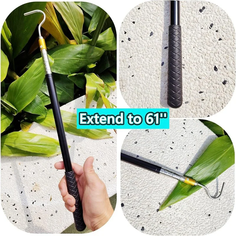 Snake Hook Reptile Catcher Stick Pole Snake Handling Tool Kit For Rattlesnakes Python Copperhead Removal Catching snake catching tool