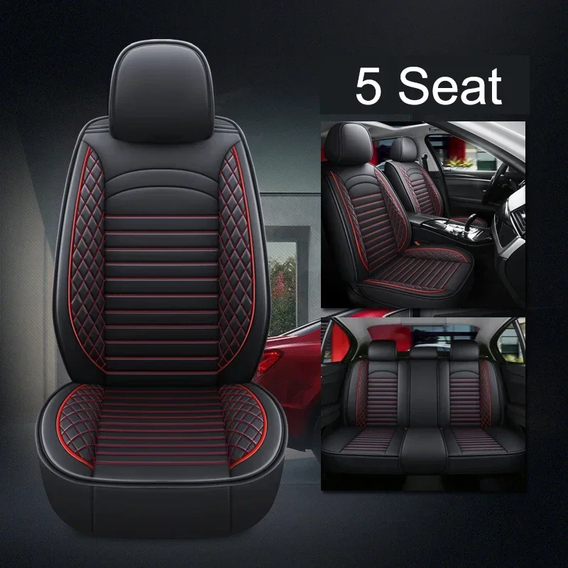 Black Red 5 Seat